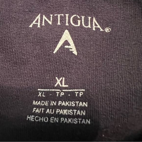 Atlanta Braves Women’s Hoodie size XL Antigua Navy Blue Embroidered Sweatshirt - Picture 5 of 6